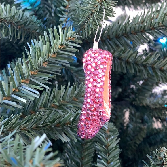 Pink Crystal Pavé Mini Ballet Shoe Ornament BNIB - Picture 3 of 8